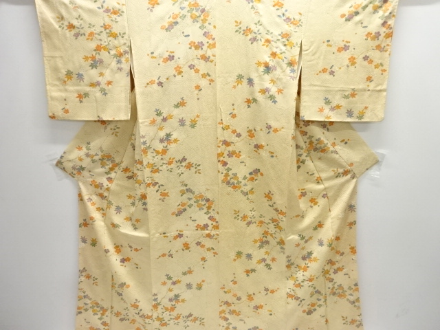JAPANESE KIMONO / KOMON / WAVE & FLOWER